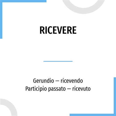 ricevere conjugation|coniugazione del verbo ricevere.